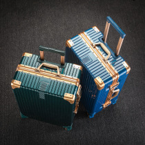 Suitcase aluminum frame with sturdy and durable pull lever box female small password box Mens tennis red ins new 20-inch suitcase