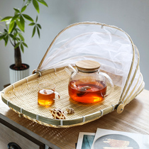 Sundry cargo nets Bamboo Woven Bamboo basket Home Bamboo Plaque Bamboo Dustpan Farmhouse Anti-Fly Basket Bamboo Weaving Products Bamboo screen sunscreen