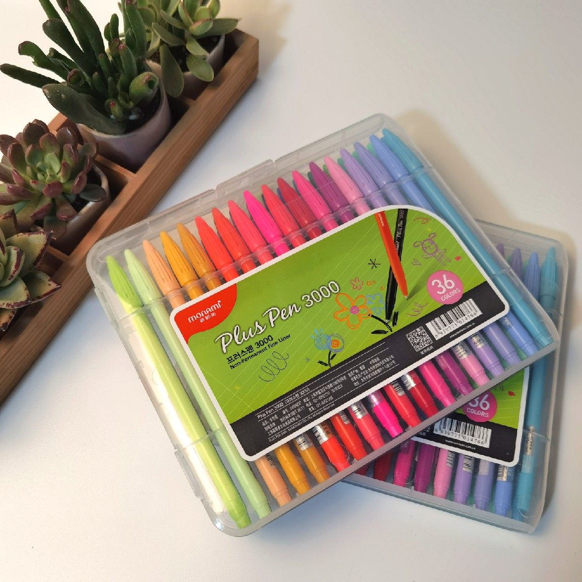 South Korea Monami Murna Beauty 36 Color Colored Fiber Pen Color Needle Pen Design Handbill Painting Seductive Pen