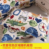 (A pair of sets) envelope type pure cotton old coarse cloth pillowcases a pair of 2 single pillowcases 48 * 4cm cotton summer