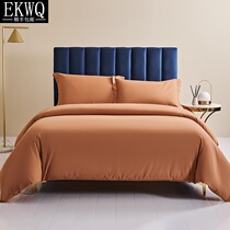 EKWQ120PCS Class A brushed thickened four-piece set cotton pure cotton 100 sheets duvet cover fitted sheet winter bed