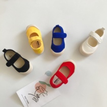 Spring Autumn New Products Childrens Sails Shoes Baby Nursery School Walking Shoes Boy Comfort Soft Bottom Cloth Shoes Girl Dance Shoes