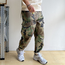 Autumn camouflage big pocket overalls mens loose straight trendy brand casual pants national tide military tough guy locomotive trousers