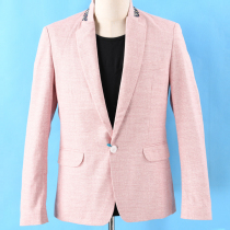 Mens U series Spring casual silhouette Light luxury niche stand-up collar suit jacket 501