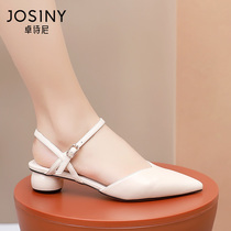 Zhuxiani 2022 Summer new sandal women Baotou with coarse and fairy wind in line with the Korean version 100 Hitch Shoes