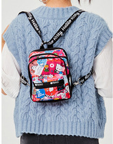 New Woman Bag Cloth Bag Waterproof Bag Cute Cartoon Casual Fashion Rabbit Variable Small Square Bag Back Slanted Satchel Chest Bag