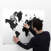 Palomar Magic Map World travel Map Wall chart Markers Decorative paintings Wallpaper Hanging paintings Decorative oversized