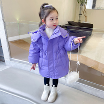 Girls cotton-padded jacket winter 2021 New Children Baby Girl cotton-padded jacket children long winter winter coat