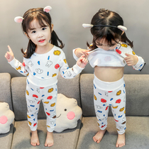 Childrens pajamas set spring and autumn cotton high waist one year old baby girl girl baby girl air conditioning home clothing spring dress