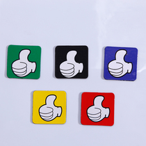  Thumb magnets Teaching aids Cartoon soft whiteboard magnetic stickers Blackboard stickers Creative refrigerator stickers Cartoon soft magnets