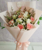 11 Powder Rose Bouquet Red River City Kaiyuan City Mengzong County Jianshui County Tongcheng Birthday Fresh Flower Shop Express Delivery Flowers