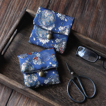 Brocade embroidery jewelry bag Chinese style high-grade brocade bag bag handstring bag button bag double jewelry bag cloth bag