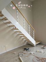 Stairs Double-beam Stairs Loft Stairs Stairs Retesting Building Stairs Custom Stairs Wood Meister