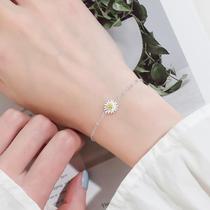 Chow Tai Fook Huanmei 925 Sterling Silver Little Daisy Bracelet Female Girlfriend Sunflower Simple Wind ins Small Design