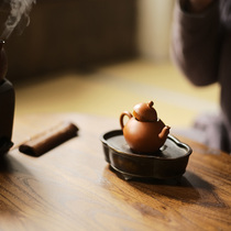 Taofu copper tea boat Su Gong made old pure copper tea bearing pot carrying water storage Chinese kung fu tea accessories tea ceremony zero match