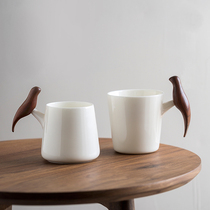 Creative minimalist couples Mark Cup a pair of hands for office Ceramics Cup Water Cups Water Cups Birthday Gifts