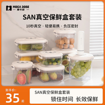 Mocarose Mocarose Mould Pumped Vacuum Plastic Preservation Box Lunch Box Food Moisture Storage Containment Seal Box