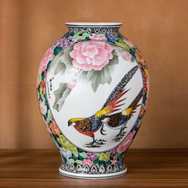 Original Master Hand-painted Vase Subbo Ancient Frame Pendulum with gift decoration Book room Living room Flower Inserts Porcelain bottle Wanli Red