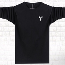 Spring and autumn long sleeves T-shirt mens style round collar loose leisure Gats up for overweight mens autumn clothes and autumn clothes chubby blouses