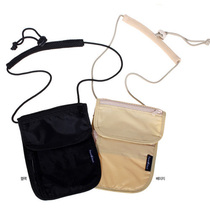 Korean version of travel leisure halter neck wallet security anti-theft bag Close-fitting anti-theft wallet Mobile phone bag wallet female ins tide