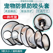 Elizabeth Circle Pet Shield Dog Beauty Cover Bath anti-scratching Anti-biting Item Circle Elizabeth White Neck Ring