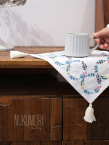 Day Ensemble Fugu Fields Garden Wind Handmade Diy Embroidered Flowers Ring Fruit Bread Geb Table Cup With Mat Cloth material Package