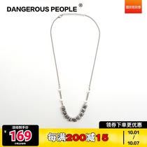 Dangerouspeople Xue Zhiqian dspJOKER CREW series stainless steel letter trend necklace