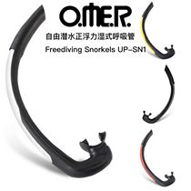 Rou free diving OMER breathing tube Freediving positive buoyancy Snorkels wet UP-SN1