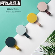  Hook strong viscose Nordic style hanging clothes artifact on the wall nail-free hanging bag rack wall hanging hanger artifact on the wall