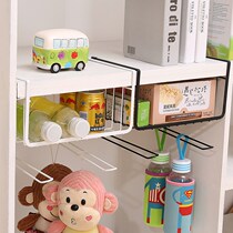 College students in the bookshelf square table on the upper floor of the lower dormitory basket layered sub-rack wardrobe door multi-layer frame book