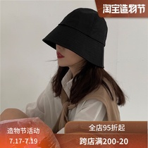 Hat suitable for round face Abstinence department dome basin hat Womens spring and summer department net red thin section cover face large cornice fisherman hat
