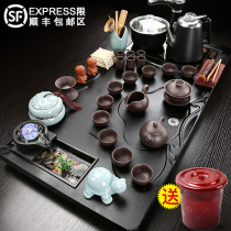 Fengzhong tea set household fully automatic one kung fu tea tray living room set simple ceramic tea table tea ceremony