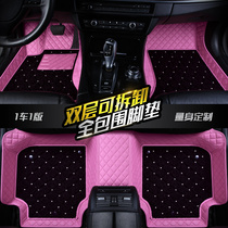 Goddess car mats new custom ladies Net Red fashion floor mats full surround double-decker special car