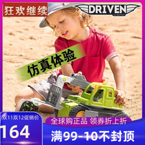 Driven light van engineering vehicle model children simulated toy car sound and light transport truck boy forklift truck