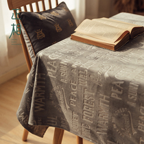 Velvet table cloth light and luxurious table cloth rectangular home American retro art nostalgia with wind table cloth