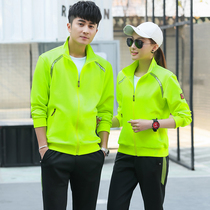 Sports suit Men and women spring and autumn lovers casual running sportswear large size loose group training overalls