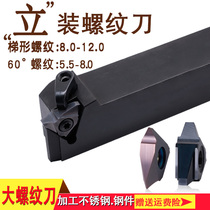 t-type threaded blade CNC lathe cutter head large pitch trapezoidal carbide tool wear-resistant machine clip forming 30