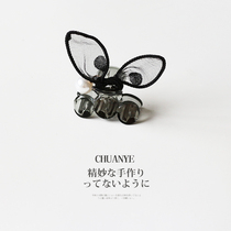 Lace bow small grab clip on the back of the head Japanese and Korean temperament clip headdress Net Red New exquisite hairclip female exquisite