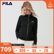 FILA Fila womens coat 2021 spring new sports and leisure knitted baseball jacket womens jacket top tide