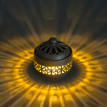 Night light incense burner creative crafts back-flow sandalwood stove ceramic incense lavender room ornaments aromatherapy lamp