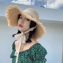  Japanese all-match age-reducing net red tassel sun hat straw hat hand-woven sunscreen hat Travel beach hat female summer