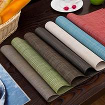 European waterproof pvc placemats heat insulation mats food cloth mats table mats table mats bowl mats washing quick-drying ideas
