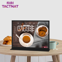 Small advertising brand promotion activity price tag table black display card cashier a4 desktop poster rack horizontal