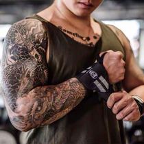 GR skull fitness training Belt support protection wrist sprain bench push bodybuilding sports protective gear sweat absorption wrist strap