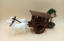 Qin and Han ancient construction tenon and Tenon wooden structure manual diy assembly carriage model art craft gifts