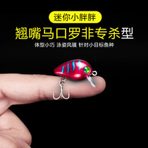 Luya bait Mini rock little fat man Mino alice mouth horse mouth perch White striped tilapia grass carp micro bait