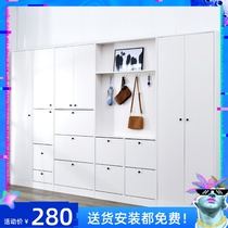 Custom 17cm ultra-thin Nordic shoe cabinet into the door Coat cabinet multi-functional modern simple entrance cabinet Foyer cabinet