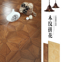 Reinforced composite parquet wood floor nature Nordic personality abrasion resistant waterproof diamond plate manufacturer direct 12mm