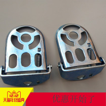 Mountain bike back seat pedal Bicycle foot pedal Folding thickened station riding accessories put the foot back pedal