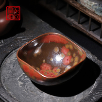 Jianyang Shuiji Jianzhan Cup non-heritage inheritor Lu Zhuxing Fire Phoenix Tianmu Tea Cup Master Cup Iron Tire Raw Mine Glaze